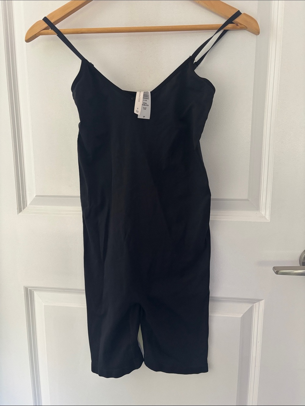 Aritzia Black Spaghetti-Strap Jumpsuit Romper